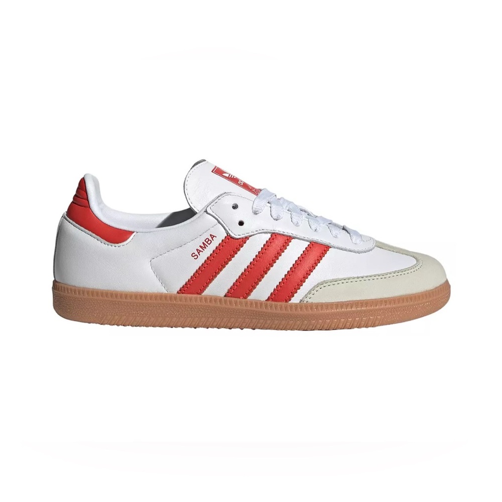 Adidas Samba Red and White Sneakers